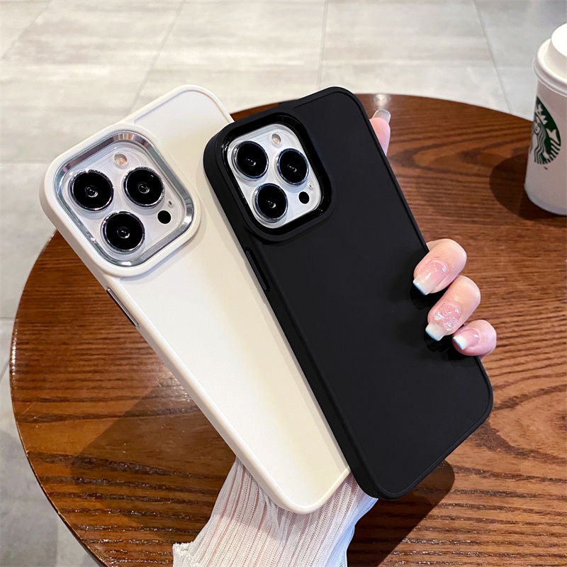 Ốp Điện Thoại Mềm Chống Sốc Chống Dấu Vân Tay Cho iPhone 11 12 13 Pro Max