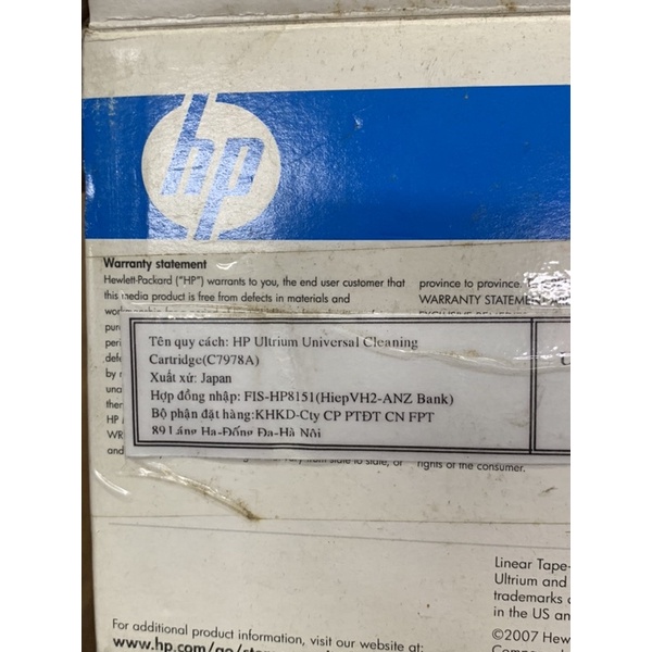 HP Ultrium Universal Cleaning Cartridge (C7978A)