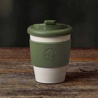 Bình Starbucks 12Oz (355ml) Pla Olive Green