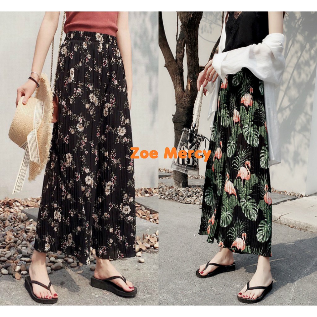 Quần culottes cạp cao xếp ly (Q13) – HÀNG CÓ SẴN