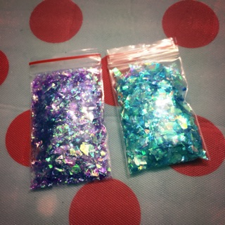 Kim tuyến giấy hologram nguyên liệu làm slime trộn slime