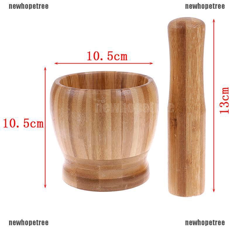 Bộ Chày Cối Giã Tỏi Bằng Gỗ