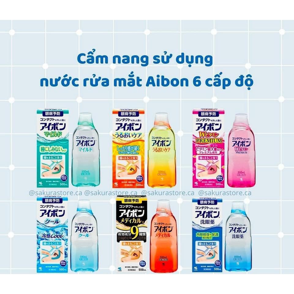 Nước rửa mắt Eyebon Kobayashi Nhật Bản 500ml