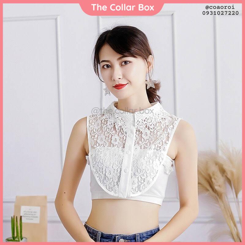 Cổ áo rời cổ ren cách điệu - Mã CD34