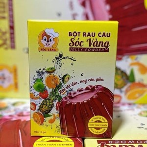 COMBO 3 HỘP BỘT RAU CÂU SÓC VÀNG - hộp 120gr