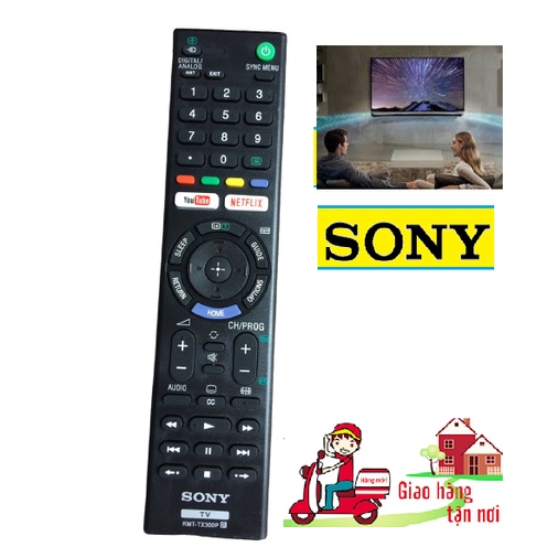 Điều khiển tivi sony 43W660G RMT-TX300P dùng được cho các dòng tivi 4k SMART