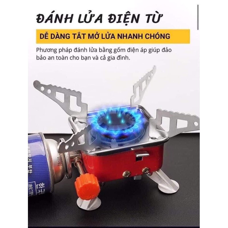 Bếp ga mini gấp gọn tiện dụng khi dã ngoại, du lịch