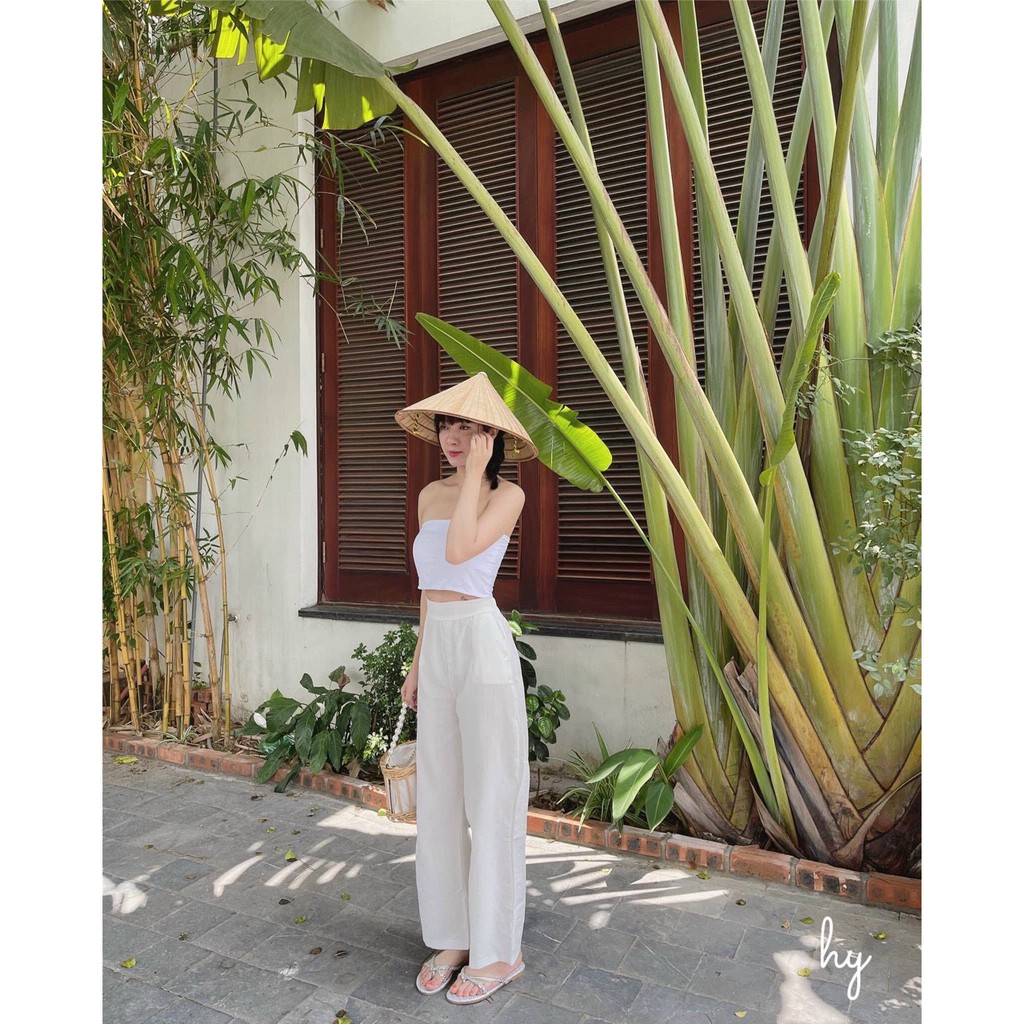 Quần đũi bán chun Gu ống rộng lưng cao xuất Nhật _ Quần ống rộng đũi siêu Hot | BigBuy360 - bigbuy360.vn