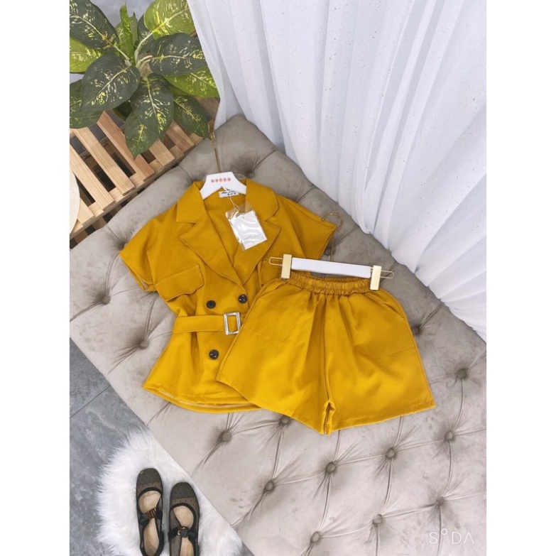 Sét Vest Thiết Kế Kèm Đai