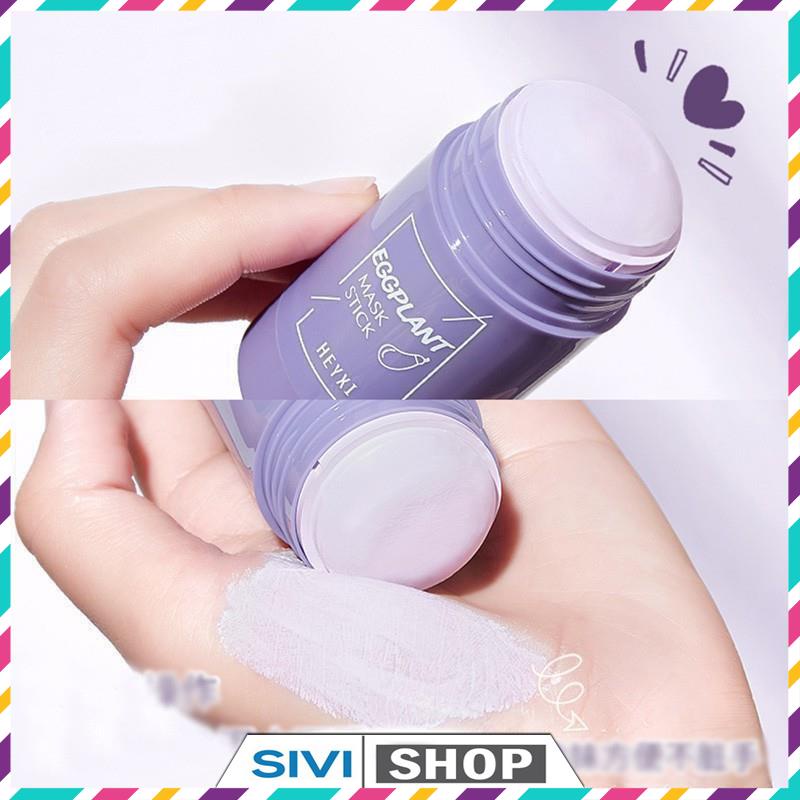 Mặt nạ bùn dạng lăn Heyxi Mask Stick chiết xuất trà xanh và cà tím