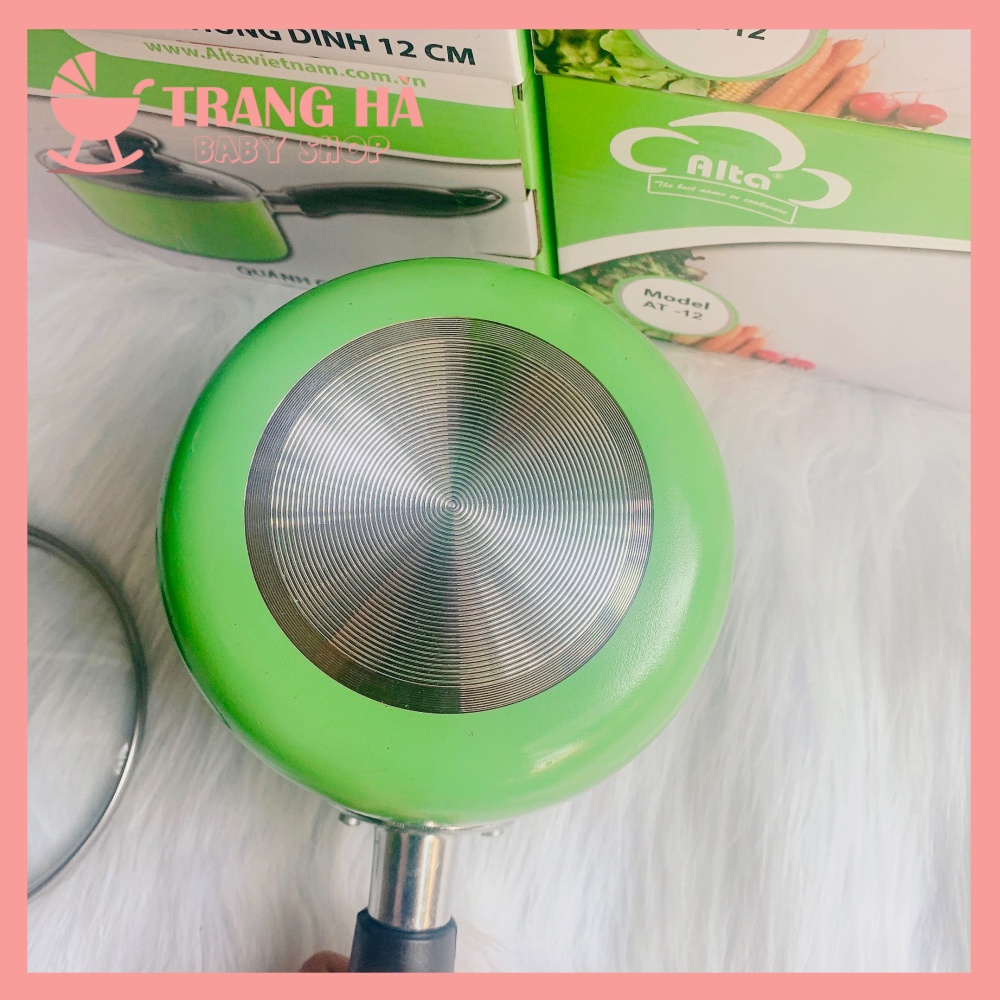 Nồi Quánh Bột Chống Dính Cho Bé, Nồi Nấu Cháo An Toàn Cho Bé Alta 12cm Chính Hãng Việt Nam