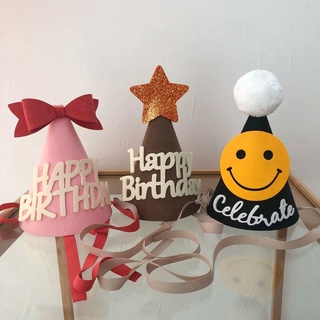 Mũ Sinh Nhật Lấp Lánh In Chữ Happy birthday Cho Bé