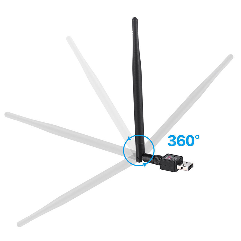 Usb Wifi 900mbps 802.11b / G / N Kèm Ăng Ten