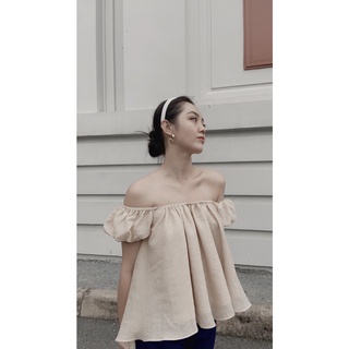 Áo tay bồng be mặc được 2 kiểu
