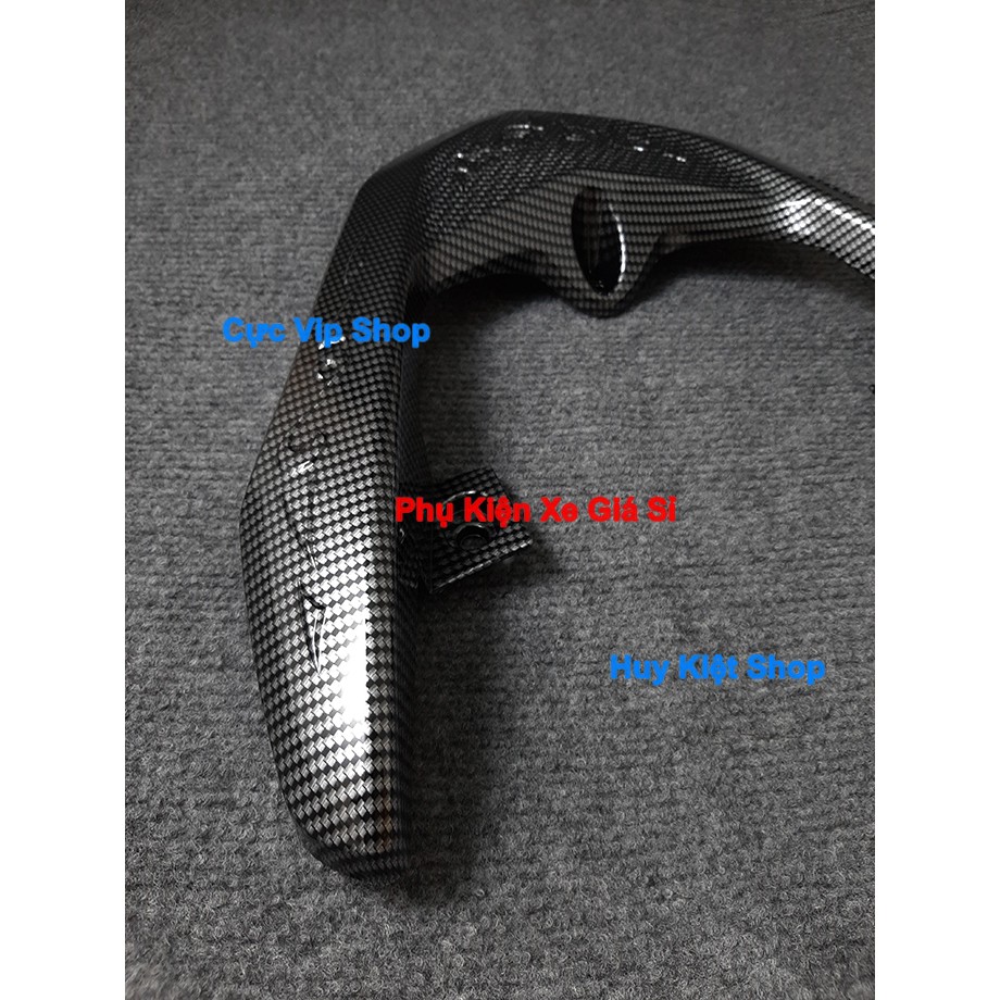 (Tay Dắt)  Dành Cho Xe Vision 2014 - 2019 - Ốp Chụp Cảng Sau Carbon