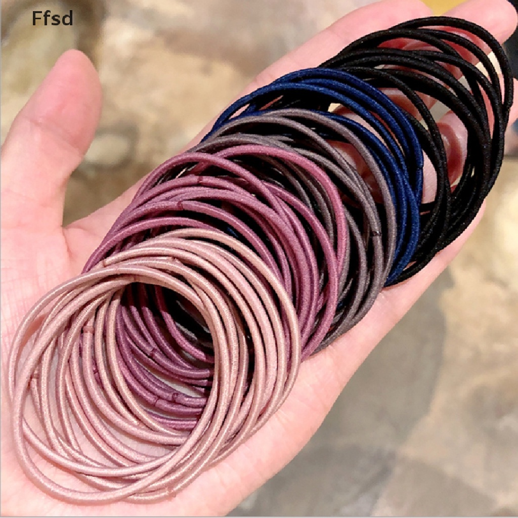 50 dây buộc tóc cao su co giãn dành cho nữ