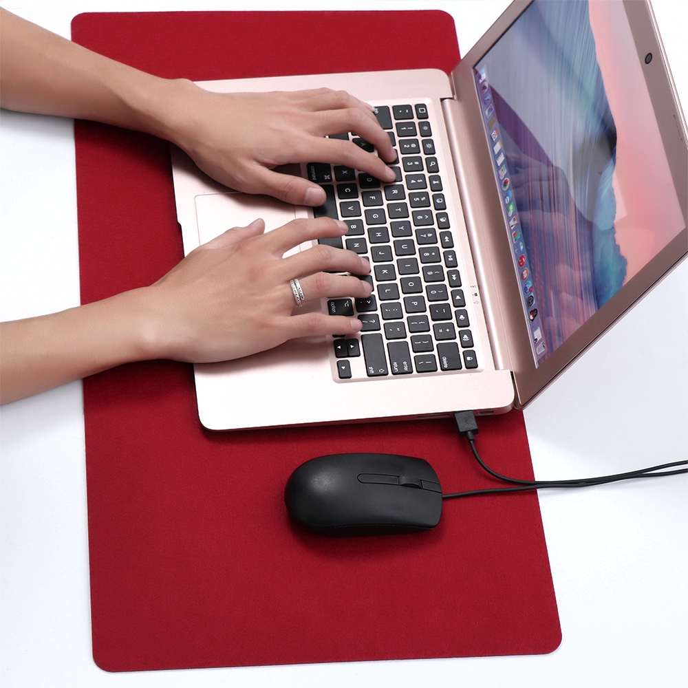 Office Computer Desk Mat Wool Felt Soft Cushion