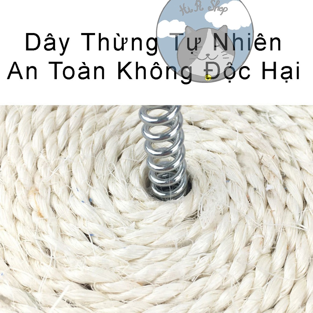 [ Đồ Chơi ]Bàn Cào Móng Cho Mèo Có Chuột Lò Xo