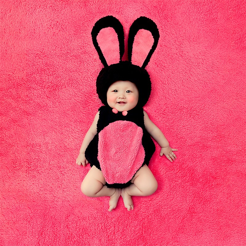 [SẴN HÀNG] Bộ nỉ các hình bò sữa, Mickey, gà, thỏ, cây thông chụp ảnh cho bé 6-12 tháng phụ kiện chụp ảnh cho bé