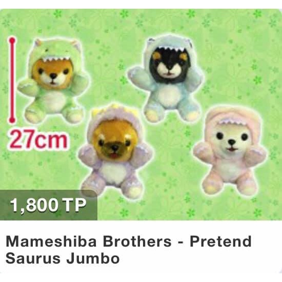 AMUSE - Bé cún Mameshiba Mamejiro cosplay khủng long size JUMBO