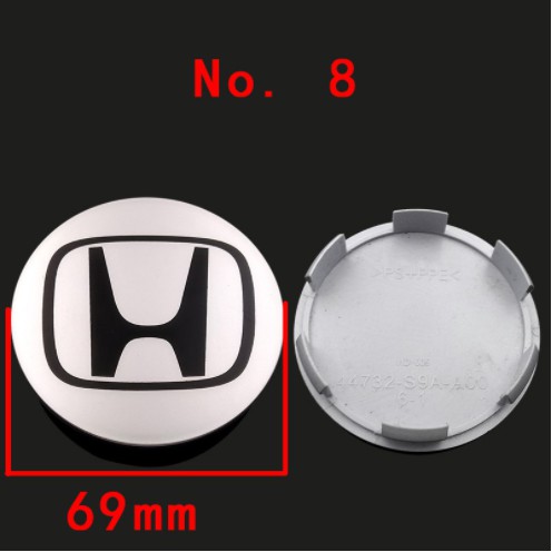 Nắp đậy trục bánh xe 58 62 69mm họa tiết logo trang trí cho Honda City Accord Crv Fit Hrv Odyssey crosstour