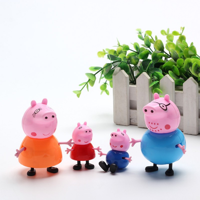 Bộ 4 Mô Hình Heo Trang Trí Bánh Kem