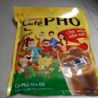 Cà Phê Sữa Đá Café Phố Maccoffee (Bịch 30 Gói x 24g) - date mới
