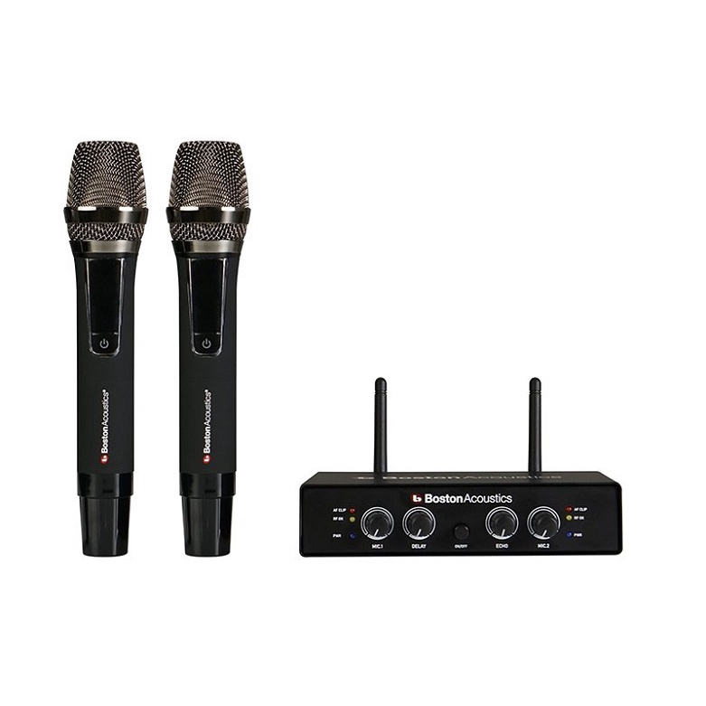 Micro không dây Boston Acoustics VMS210 Hàng chính hãng, tích hợp sẵn Echo , chuyên dùng cho liveband biểu diễn, karaoke