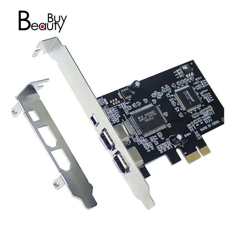 Thẻ Điều Khiển PCI-E PCI Express Card IEEE 1394 Với Dây Cáp Firewire Cho Video Âm Thanh