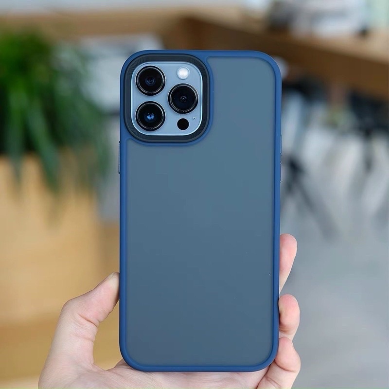 Ốp Likgus nhám viền màu dẻo iPhone 13, 13 Pro, 13Pro max lưng nhám chống Vân tay, chống sốc siêu bền đẹp
