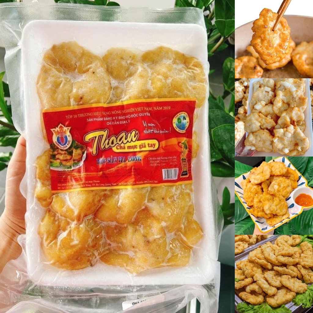 Chả mực giã tay Thoan Hạ Long - gói 500g