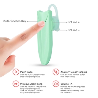 KUULAA Macaron Wireless Single Ear 5.0 Bluetooth Headset