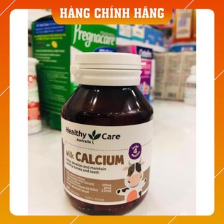 Canxi sữa Milk Calcium Healthy Care 60 viên Úc  đẩy lùi rụng tóc, biếng ăn, khóc đêm cho bé