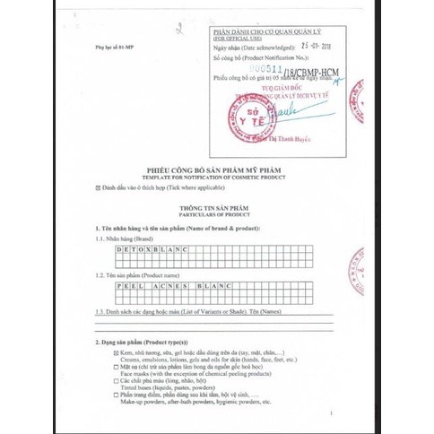 [CHÍNH HÃNG] Serum mụn DETOX BLANC  (hàng chuẩn 100% mẫu mới) | BigBuy360 - bigbuy360.vn