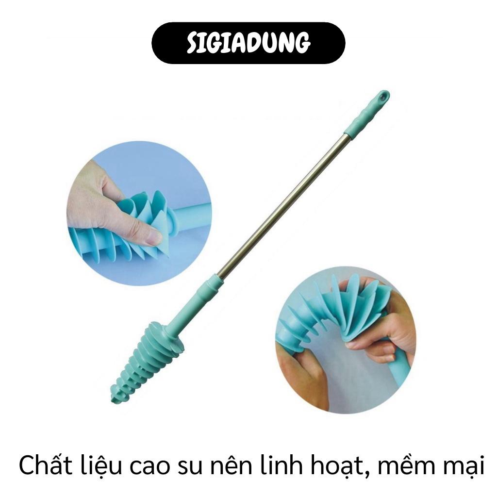 [SGD] Cây Thông Bồn Cầu - Dụng Cụ Thông Tắc Bồn Cầu, Cống, Hố Gas Đầu Cọ Xoắn Độc Đáo 7264