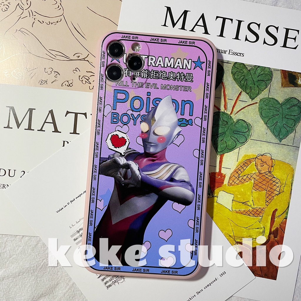Ốp điện thoại in hình siêu nhân điện quang cho iPhone 13/12/11 promax XS/XR/6S/7 plus/8 plus