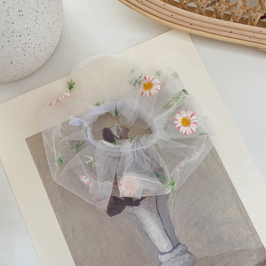 [Mã FASHIONCB231 hoàn tối đa 30K xu đơn 99K] Dây buộc tóc xuyên thấu họa tiết hoa thời trang cho nữ | BigBuy360 - bigbuy360.vn