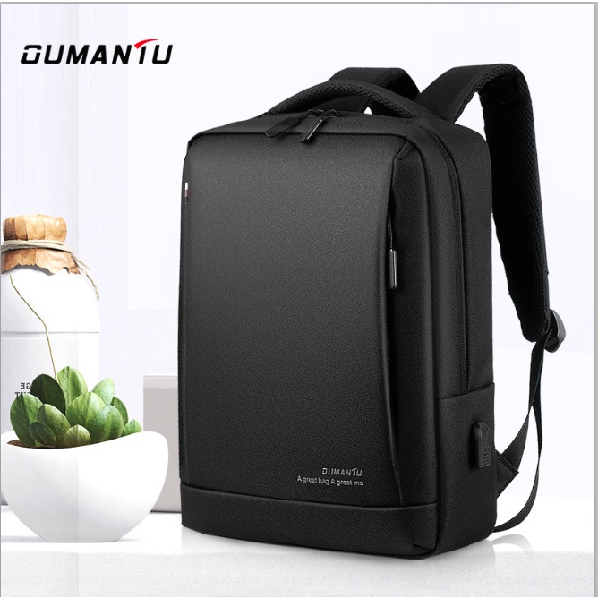 oumantu Business Computer Backpack Oxford Cloth Large Capacity Fashion Simple  9003