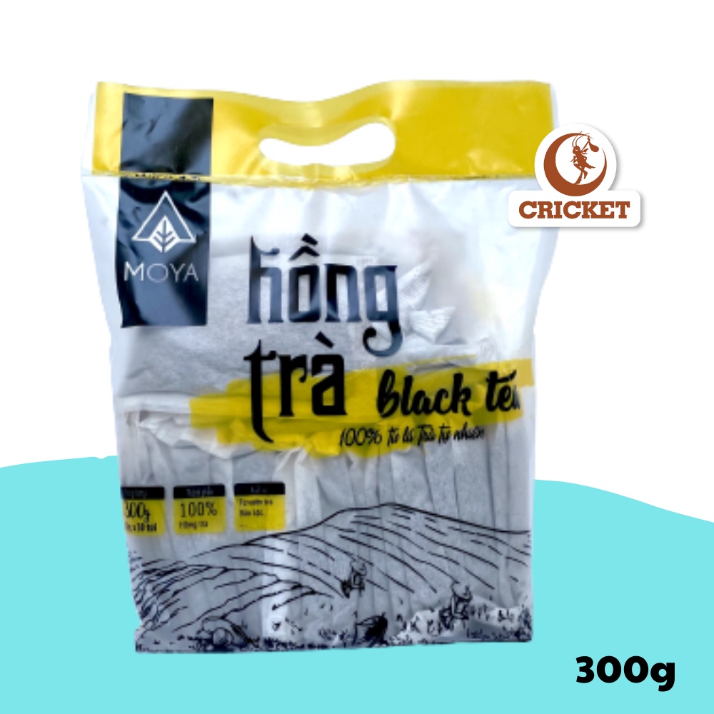 Hồng Trà Túi Lọc Cao Cấp Moya 300g (30 túi x 10gr) - Nguyên Liệu Làm Trà Sữa Hồng Trà Thơm Ngon