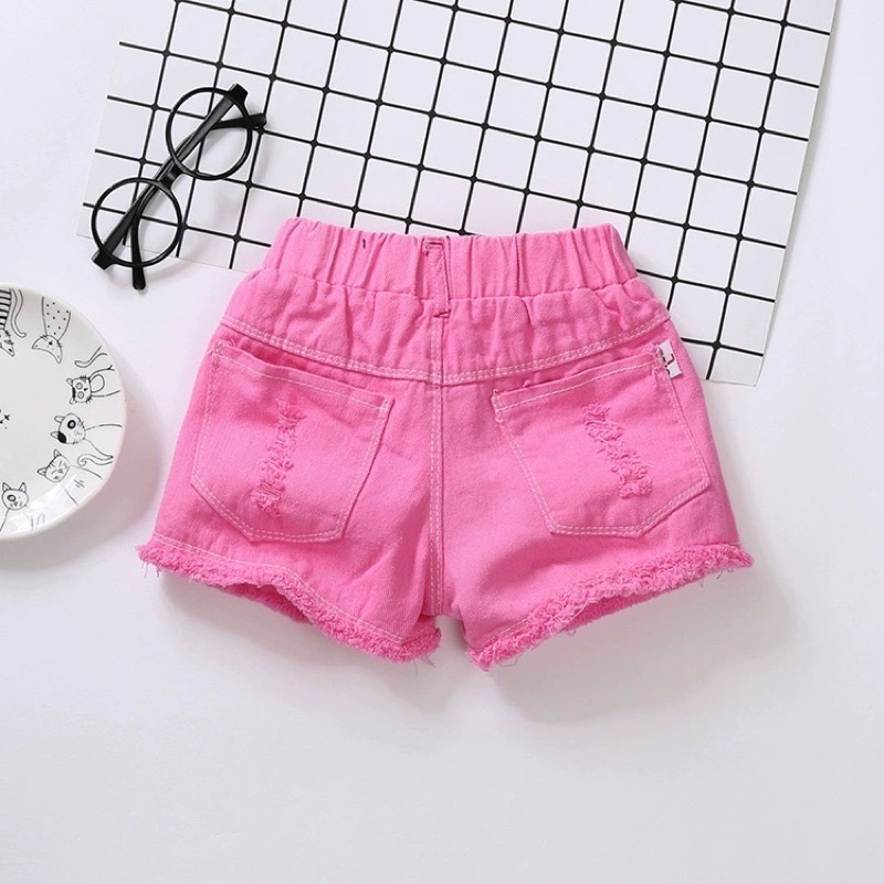 Quần short denim mỏng thời trang mùa hè hàng mới dành cho bé gái