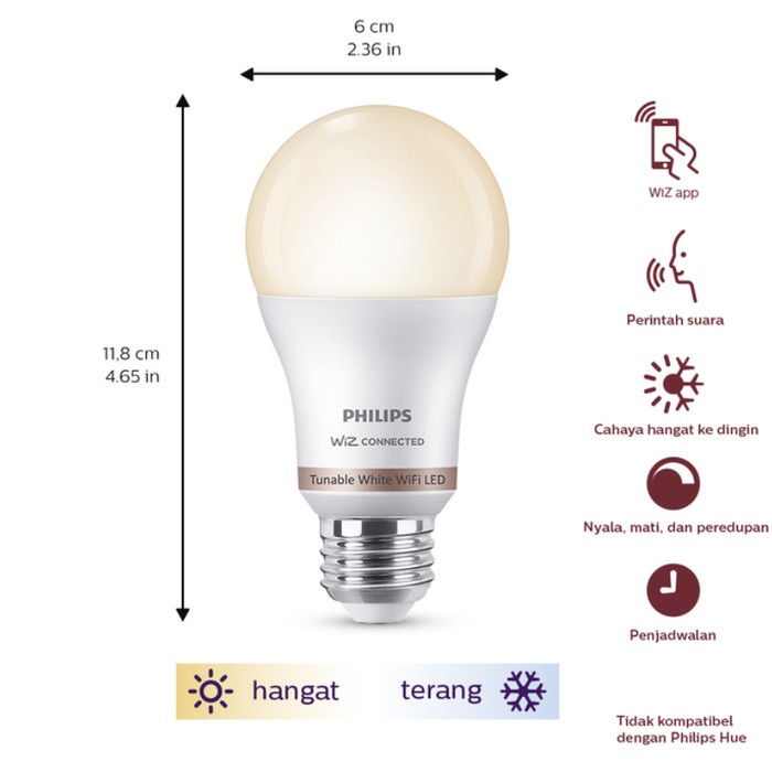 Bóng Đèn Led Philips 9w Kết Nối Wifi Thông Minh