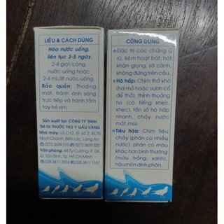 PROCIN 50A (10ML/LỌ) CHIM CẢNH