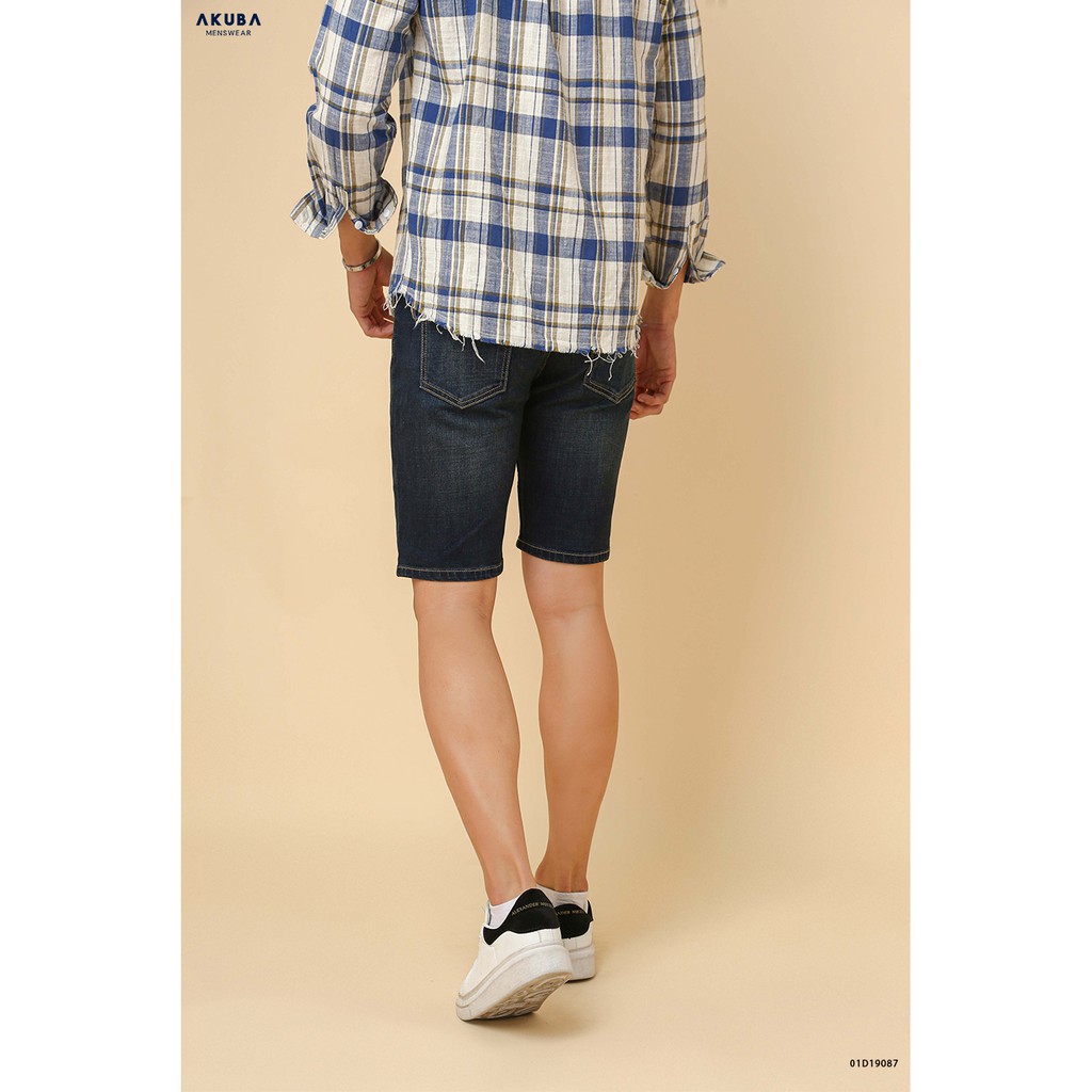 Quần Short Jean Nam Basic AKUBA Form Skinny | 01D19087