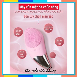 Máy rửa mặt mini cầm tay cho nam và nữ, dùng kèm sữa rửa mặt, loại bỏ chất nhờn, bụi bẩn, tế bào chết aresshop08