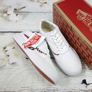 [ Free ship] Giày old skool cá mập trắng ( bản đẹp)