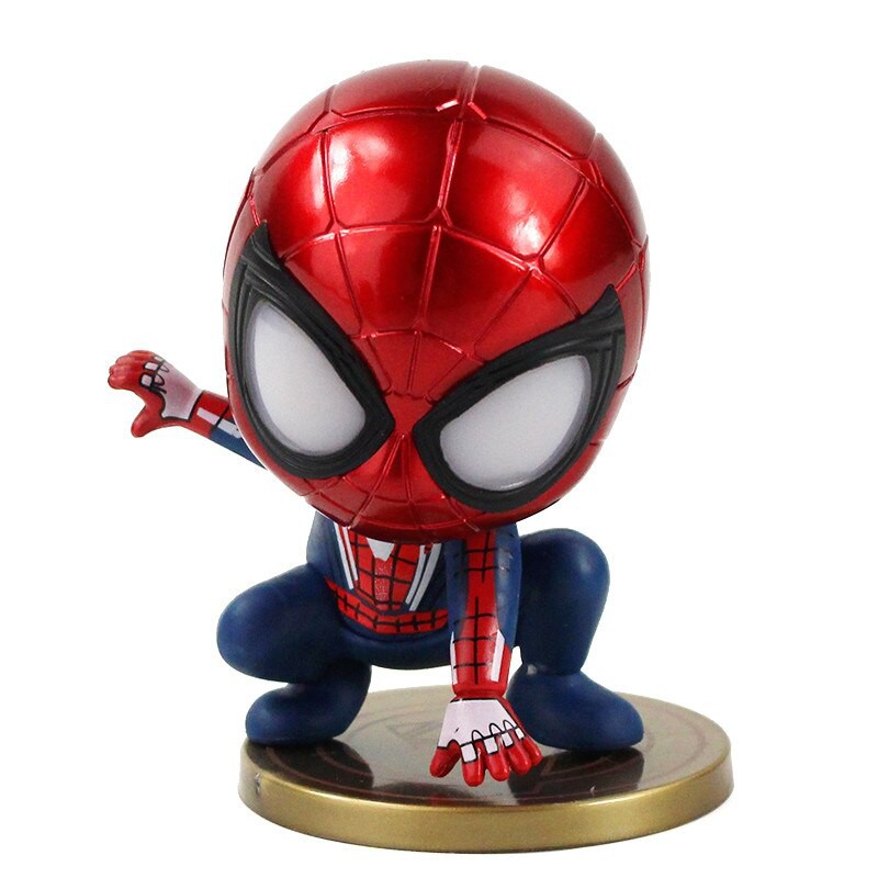 [SPIDER MAN] Bộ 5 mô hình người Nhện kiểu Chibi Cute - Infinity War AVENGER - Action Figure Spider - Man Peter