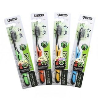 BÀN CHẢI TOOTH BRUSH ĐÁNH RĂNG THAN TRE HOẠT TÍNH BOSSI [BÁN LẺ]