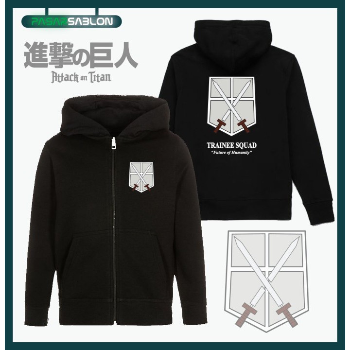 🔥BÁN CHẠY🔥 ÁO khoác áo hoodie Attack On Titan Trainee Squad - BST áo ANime cực HOT khuyến mại khủng giá rẻ dẹp