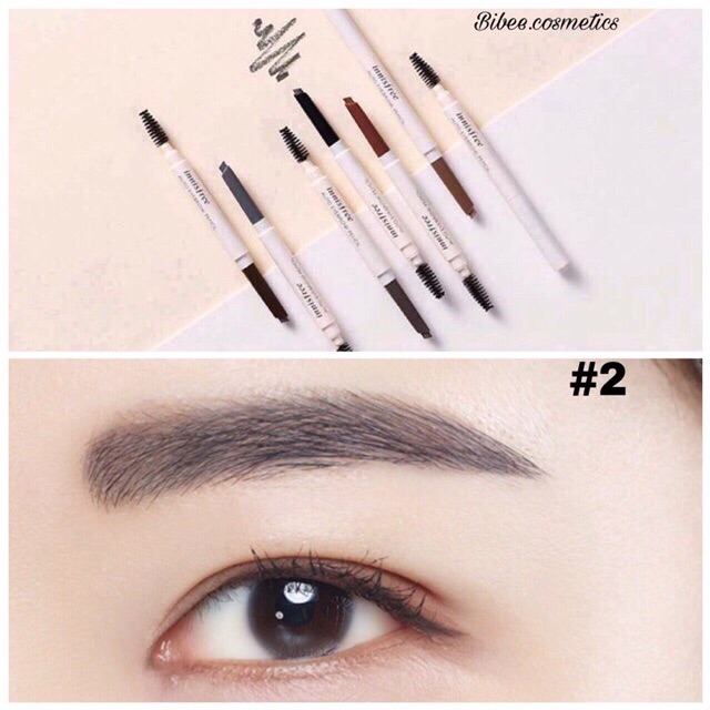 Chì kẻ mày 2 đầu Eco EyeBrow Pencil INNISFREE