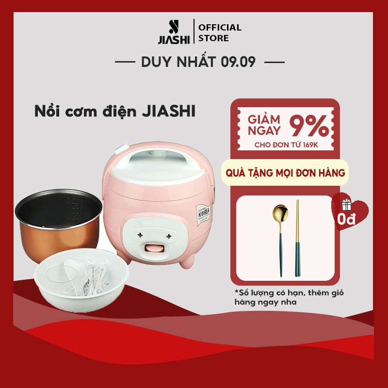 Nồi Cơm Điện Đa Năng JIASHI 1,8L nấu cháo, hầm, hấp, luộc phù hợp cho 2-4 người NCD05